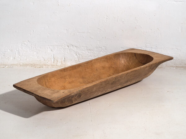 Cuenco ovalado antiguo de estilo primitivo (c.1900) #7
