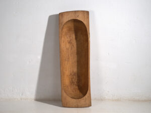 Cuenco ovalado antiguo de estilo primitivo (c.1900) #7