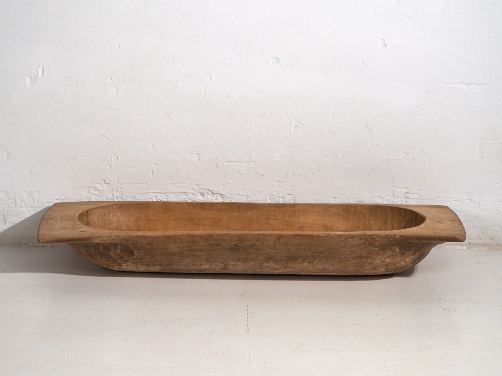 Cuenco ovalado antiguo de estilo primitivo (c.1900) #7