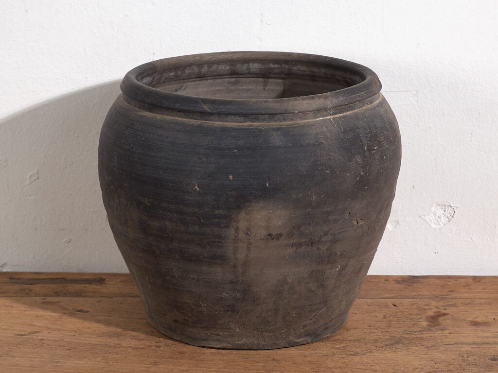 Jarrón antiguo de estilo wabi-sabi (c.1900) #9