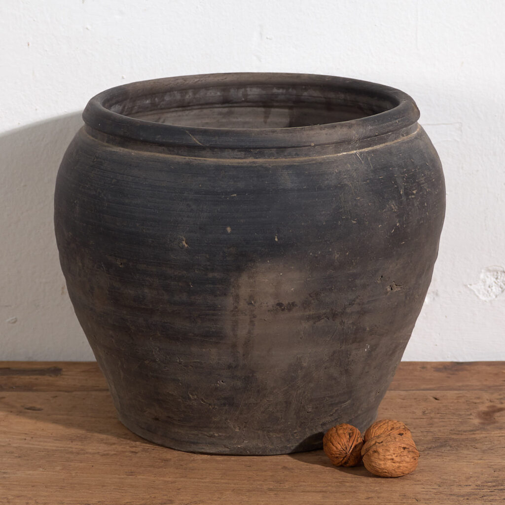 Jarrón antiguo de estilo wabi-sabi (c.1900) #9