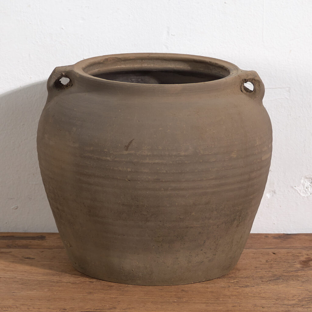 Antiguo jarrón con asas de estilo wabi sabi (c.1900) #17