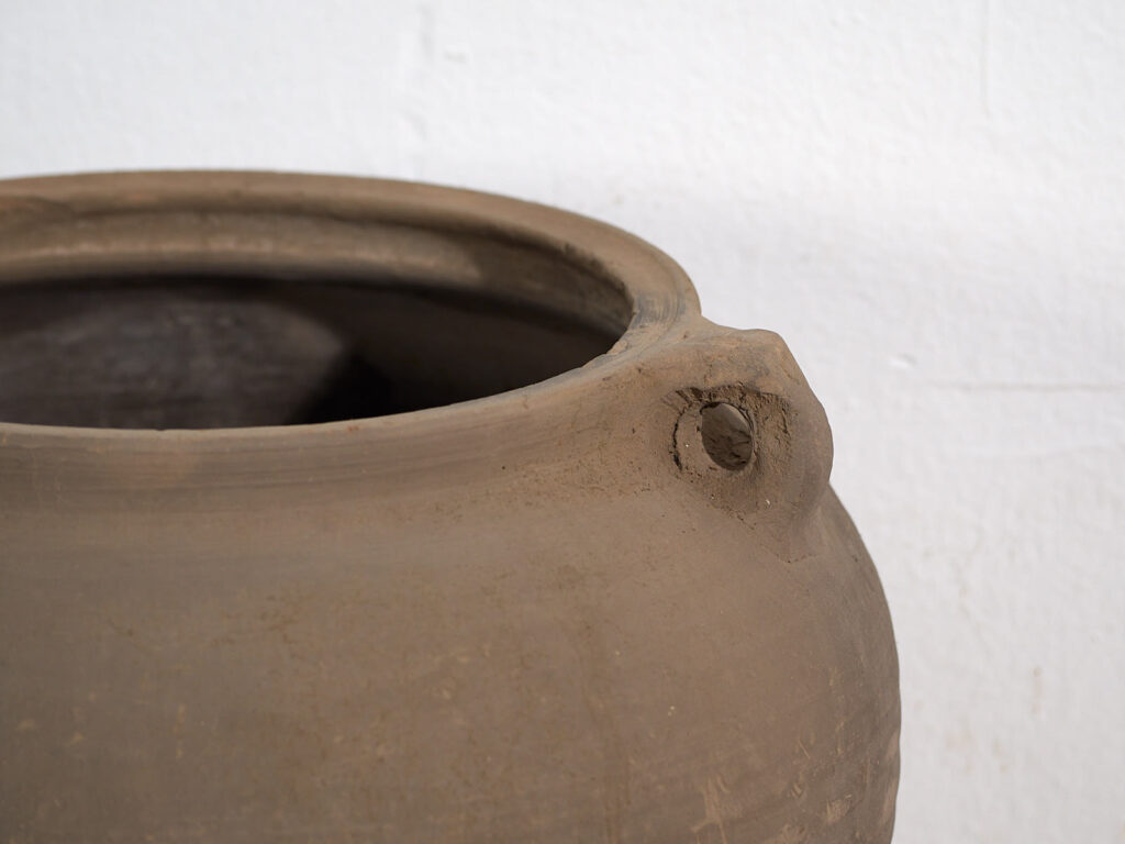 Antiguo jarrón con asas de estilo wabi sabi (c.1900) #17