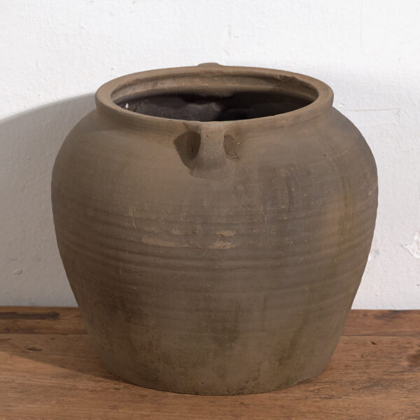 Vase ancien de style wabi sabi avec anses (c.1900) #17