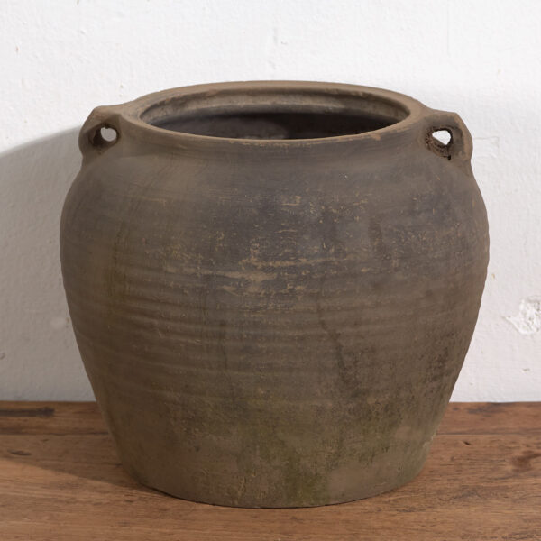 Vase ancien de style wabi sabi avec anses (c.1900) #17