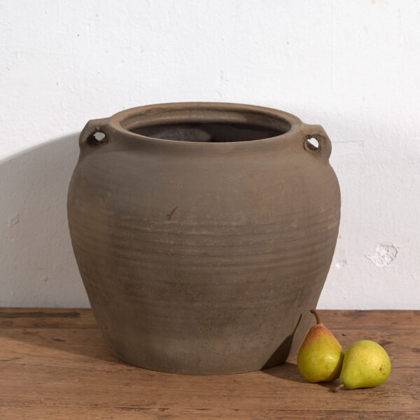 Antiguo jarrón con asas de estilo wabi sabi (c.1900) #17