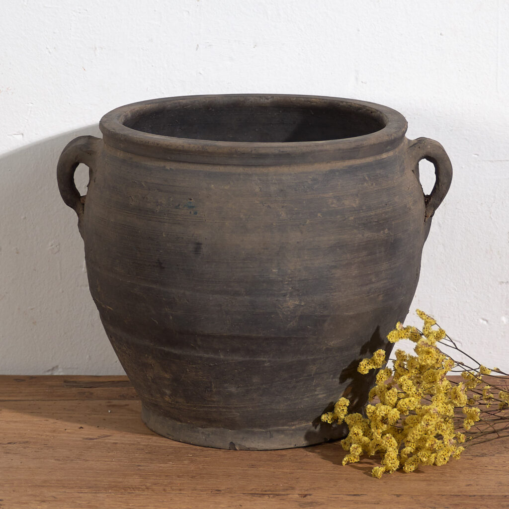 Antiguo jarrón gris con asas (c.1900) #19