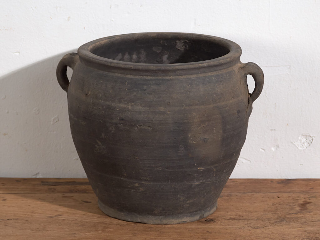 Antiguo jarrón gris con asas (c.1900) #19