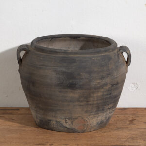 Jarrón de cerámica antiguo (c.1900) #23