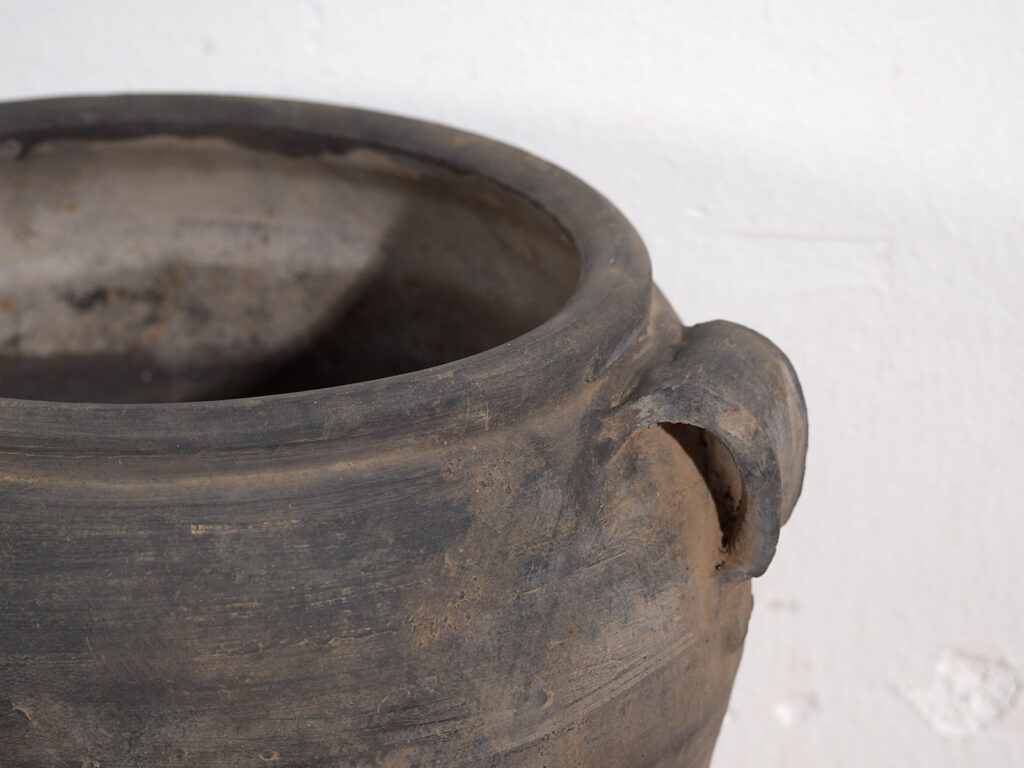 Jarrón de cerámica antiguo (c.1900) #23