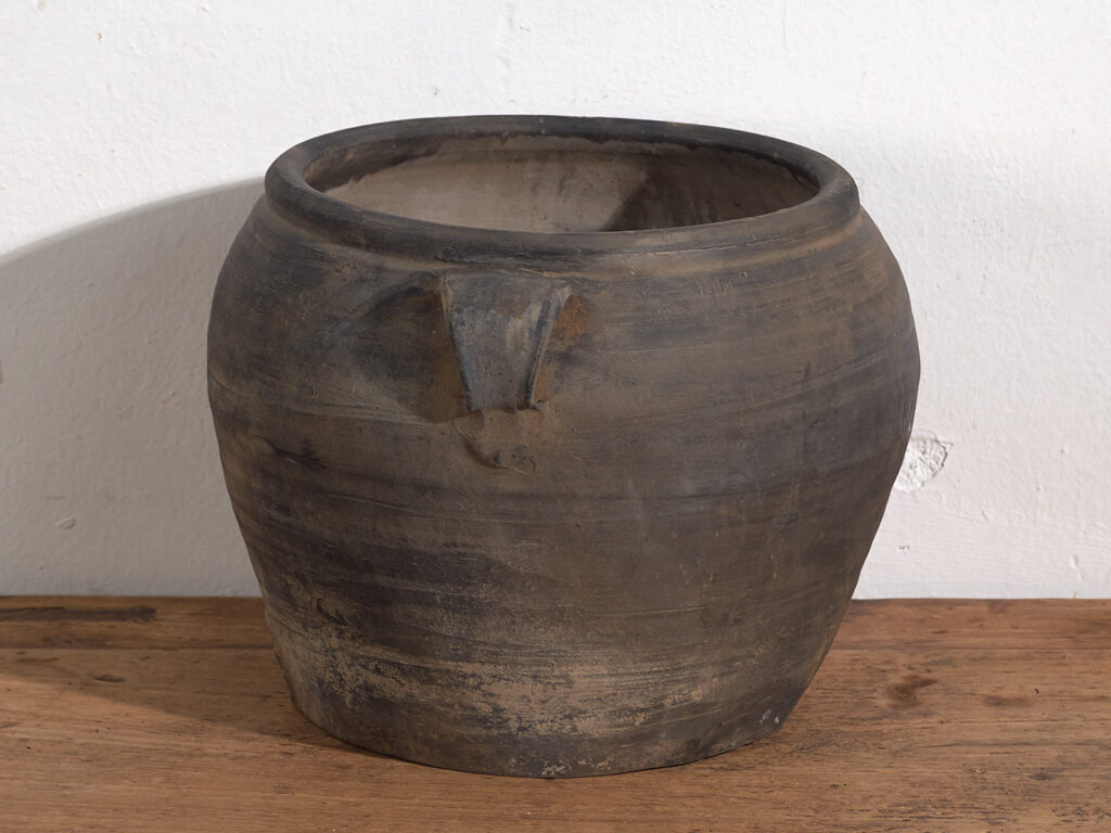 Jarrón de cerámica antiguo (c.1900) #23