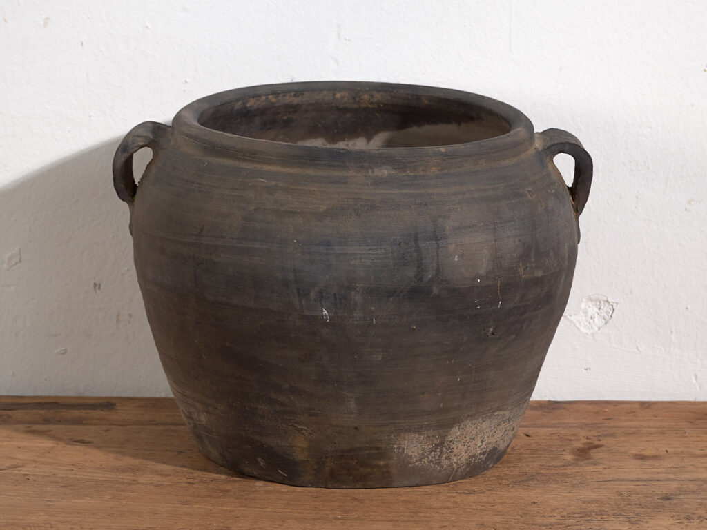 Jarrón de cerámica antiguo (c.1900) #23