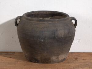 Jarrón de cerámica antiguo (c.1900) #23