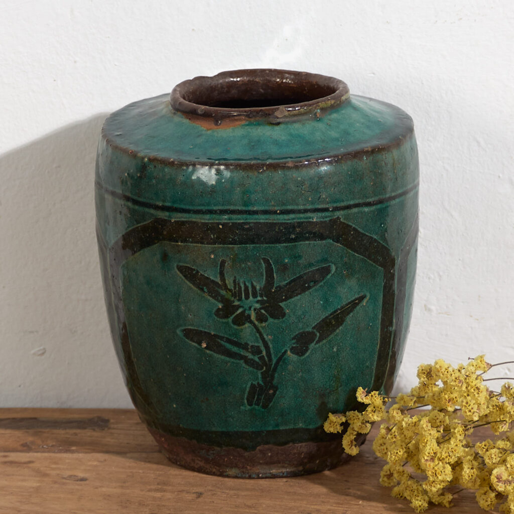 Antique green vase (c.1820) #24