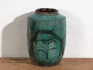 Vase ancien en jade vert (vers 1820) #29
