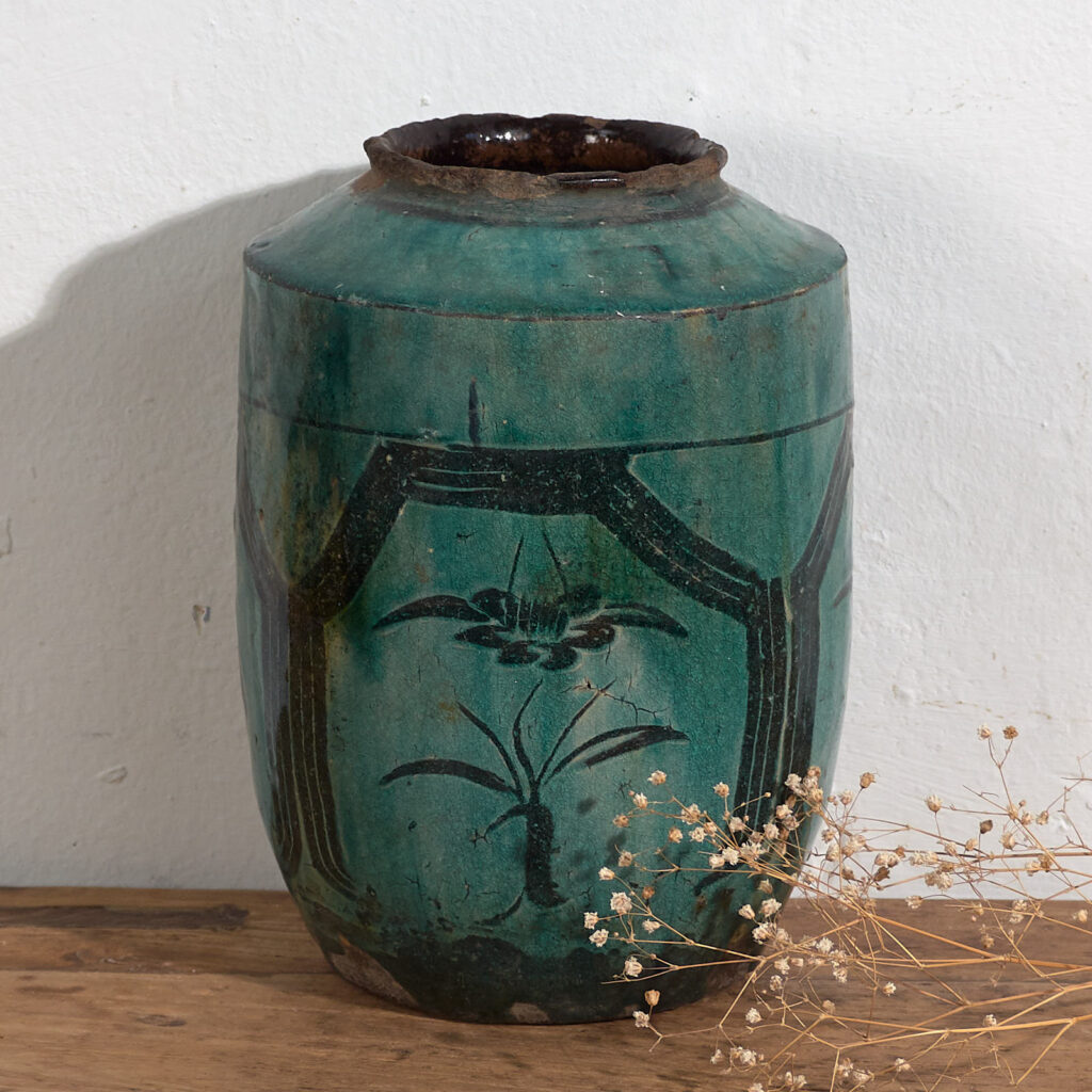 Vase ancien en jade vert (vers 1820) #29