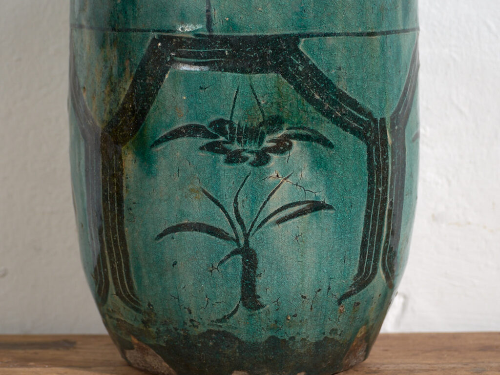Vase ancien en jade vert (vers 1820) #29