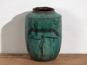Vase ancien en jade vert (vers 1820) #29