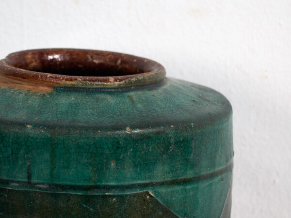 Vase ancien à motifs calligraphiques et végétaux (vers 1820) #32