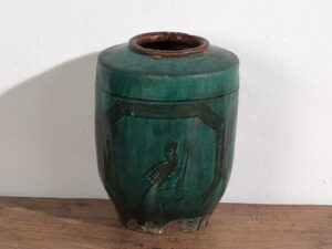 Vase ancien à motifs calligraphiques et végétaux (vers 1820) #32