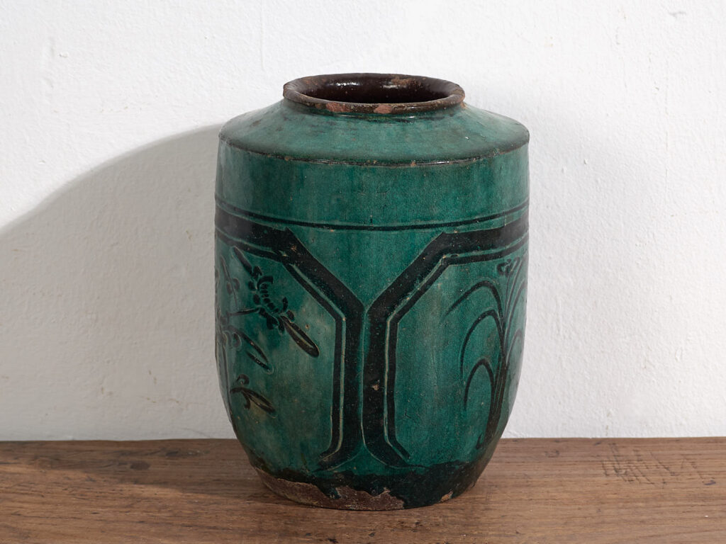 Antigua vasija con detalles vegetales (c.1820) #33