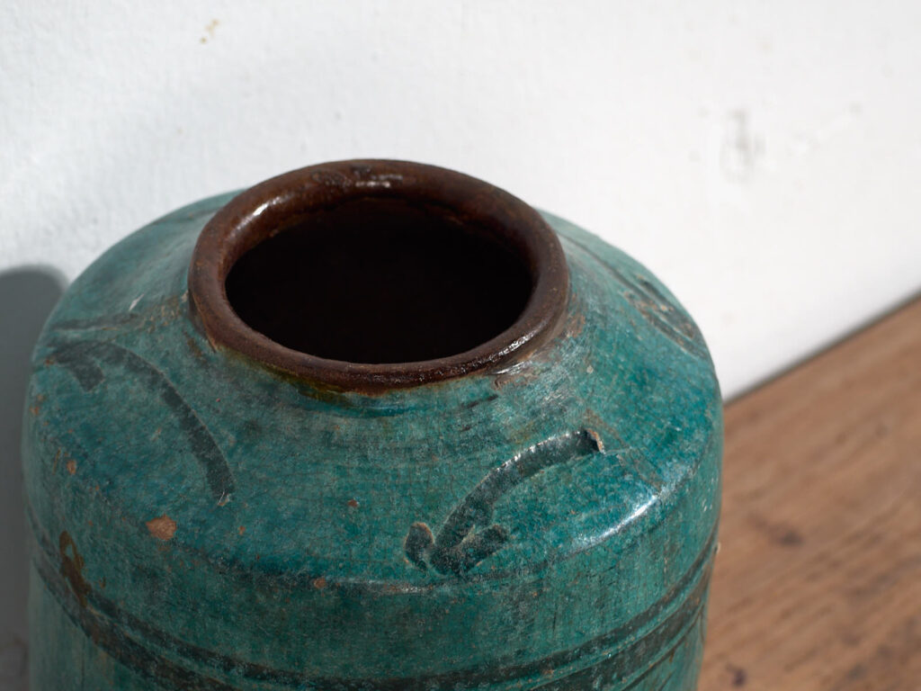 Jarrón antiguo de color verde esmeralda (c.1820) #40