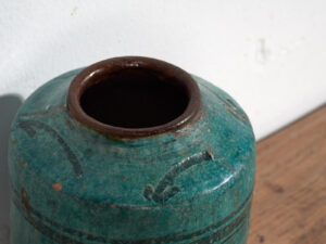 Jarrón antiguo de color verde esmeralda (c.1820) #40