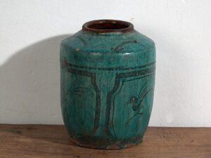 Jarrón antiguo de color verde esmeralda (c.1820) #40