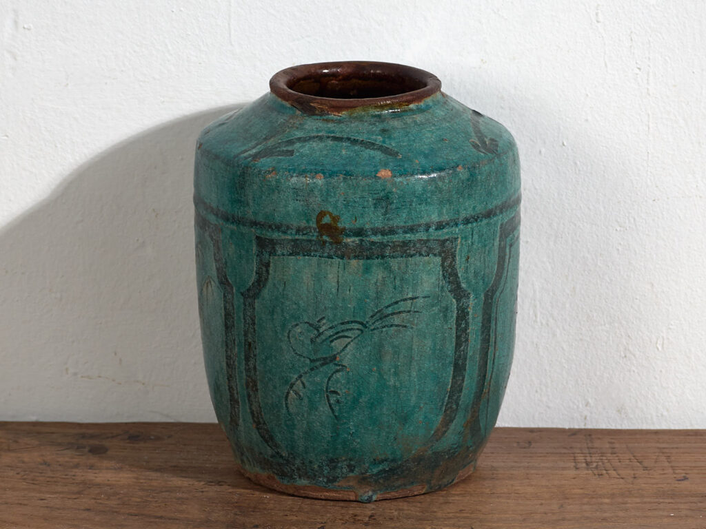 Jarrón antiguo de color verde esmeralda (c.1820) #40