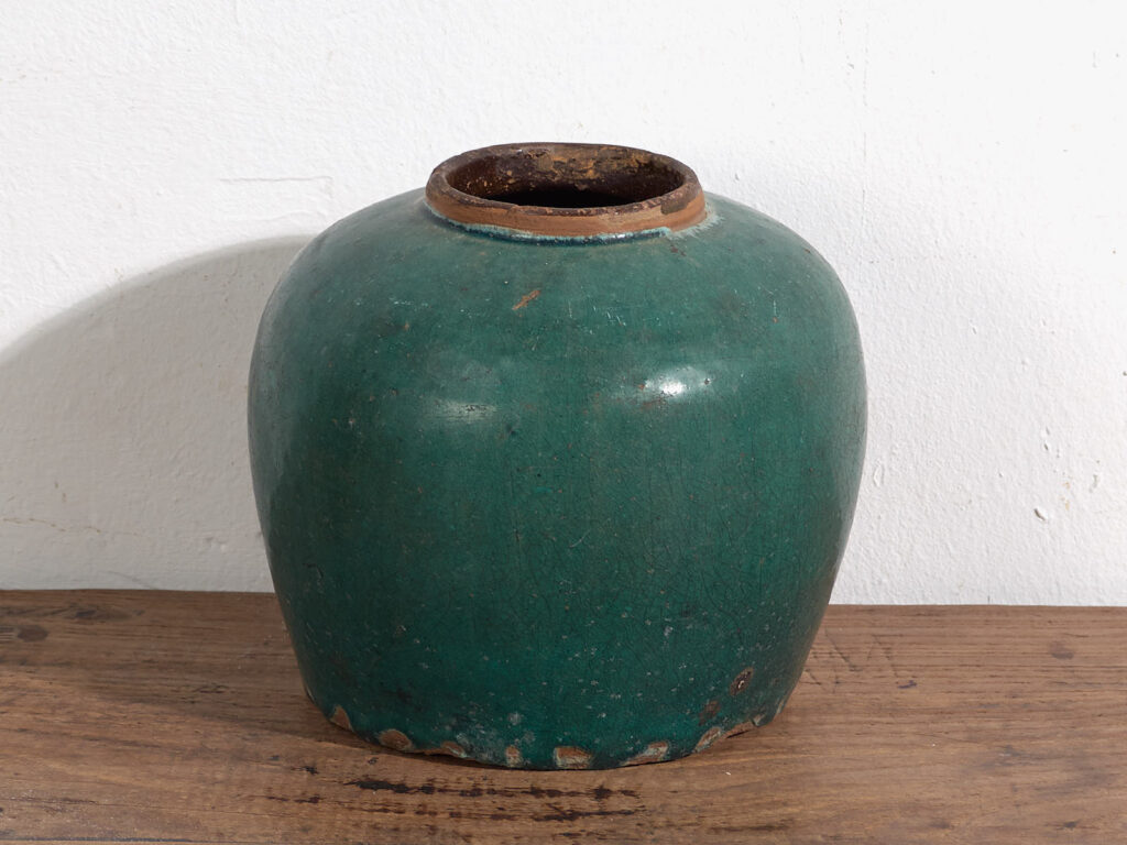 Antique glazed ceramic vase (c.1820) #14