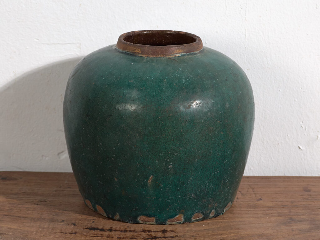 Antique glazed ceramic vase (c.1820) #14