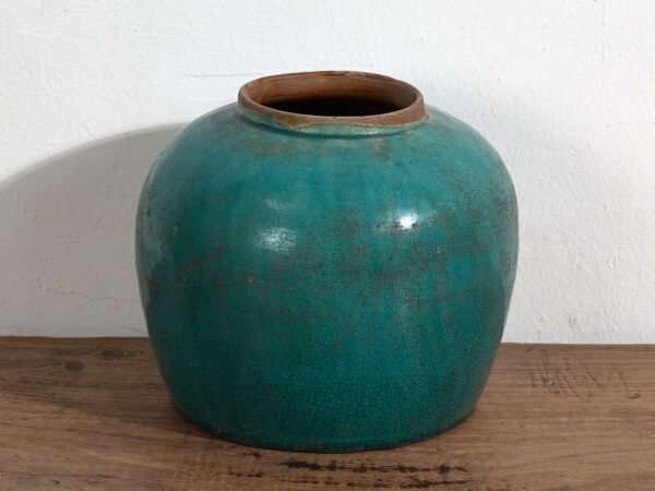 Vase ancien vert turquoise (vers 1820) #21