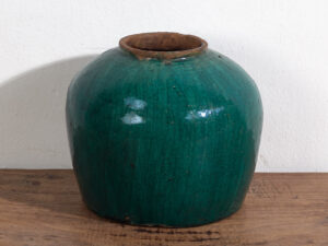 Antique turquoise green vase (c.1820) #27