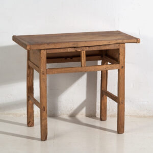 Antigua mesa consola de madera maciza (c.1900) #31