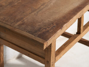 Antigua mesa consola de madera maciza (c.1900) #31