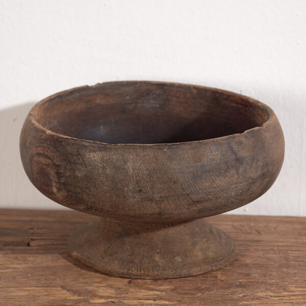 Pequeño cuenco antiguo de estilo primitivo (c.1900) #3