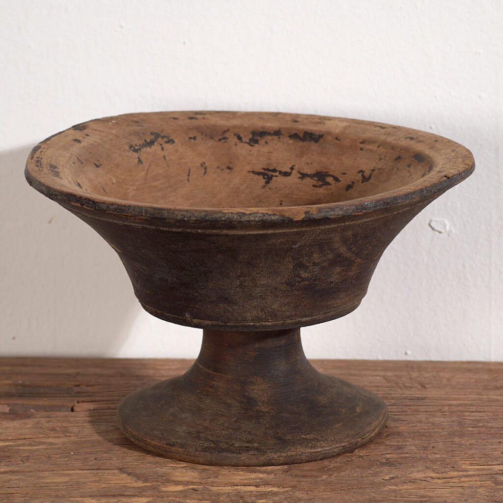 Bol ancien en bois massif tibétain (c.1900) #5