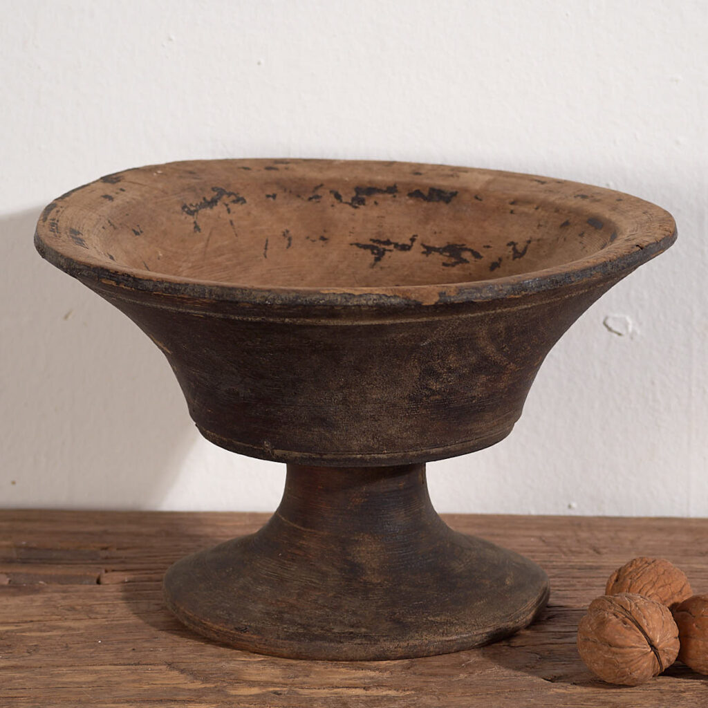 Bol ancien en bois massif tibétain (c.1900) #5