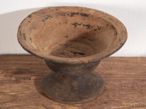 Bol ancien en bois massif tibétain (c.1900) #5