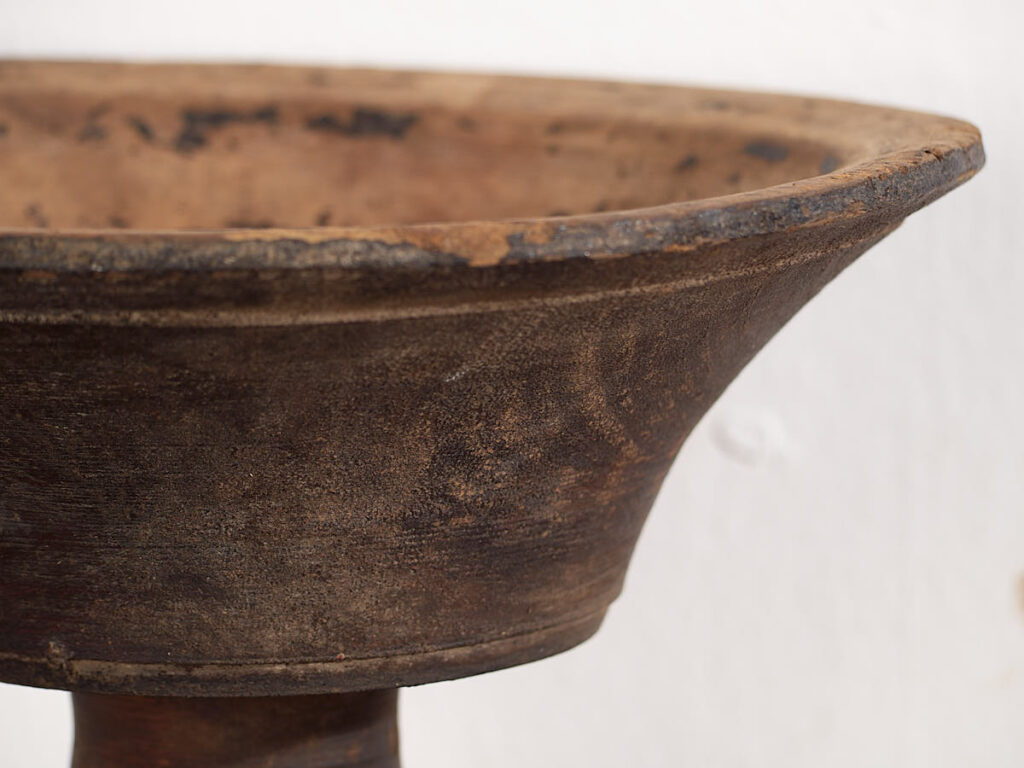 Bol ancien en bois massif tibétain (c.1900) #5