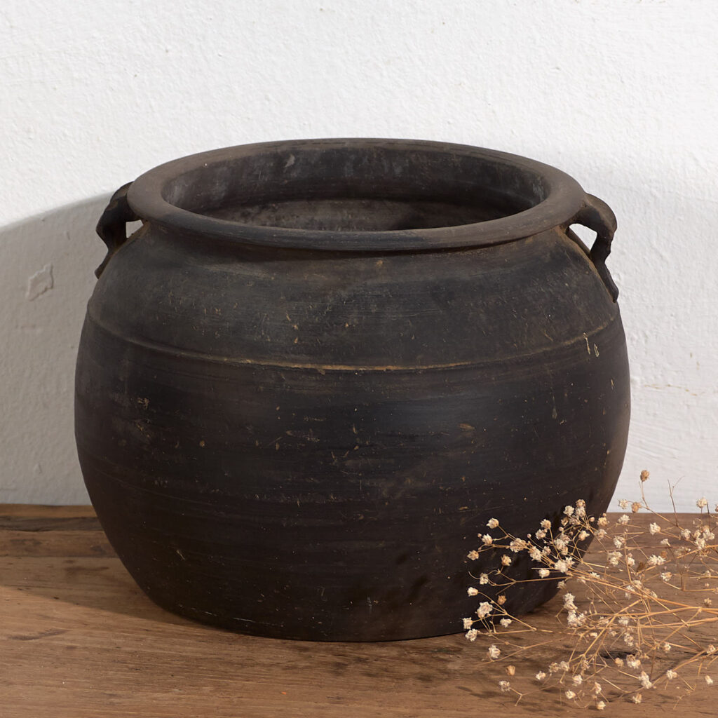 Petit récipient ancien en céramique (c.1900) #5