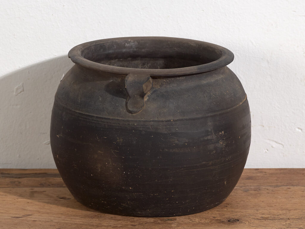 Petit récipient ancien en céramique (c.1900) #5