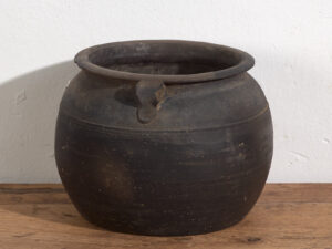 Petit récipient ancien en céramique (c.1900) #5