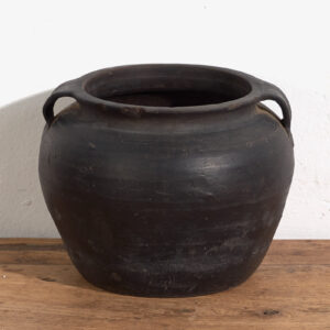 Jarrón pequeño antiguo de cerámica (c.1900) #7