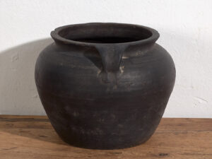 Jarrón pequeño antiguo de cerámica (c.1900) #7