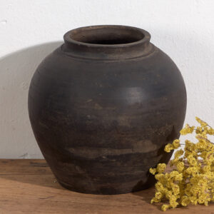 Jarrón de cerámica antiguo (c.1900) #12