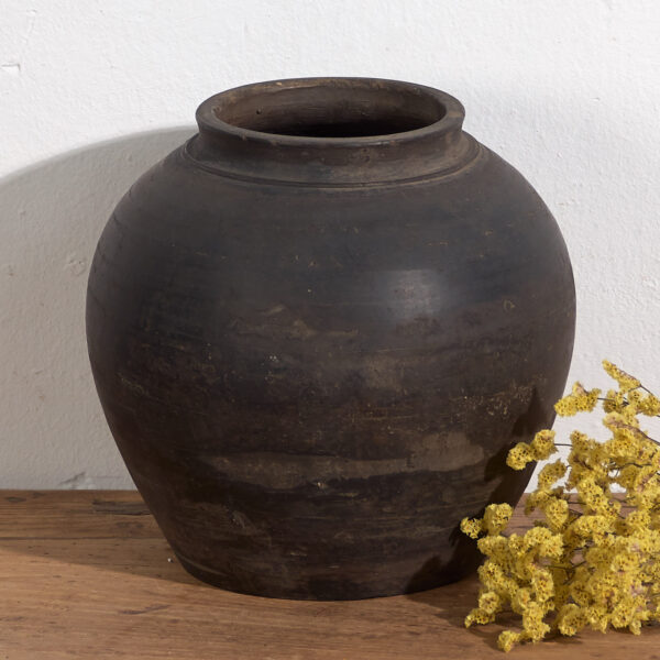 Jarrón de cerámica antiguo (c.1900) #12