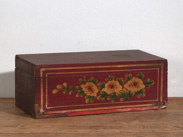 Caja china antigua con detalles florales (c.1900) #15