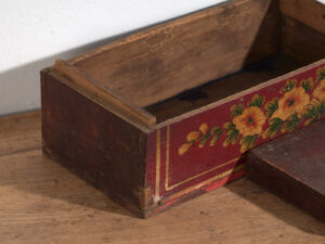 Caja china antigua con detalles florales (c.1900) #15