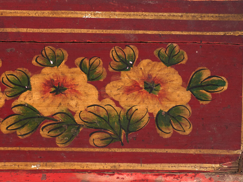 Caja china antigua con detalles florales (c.1900) #15